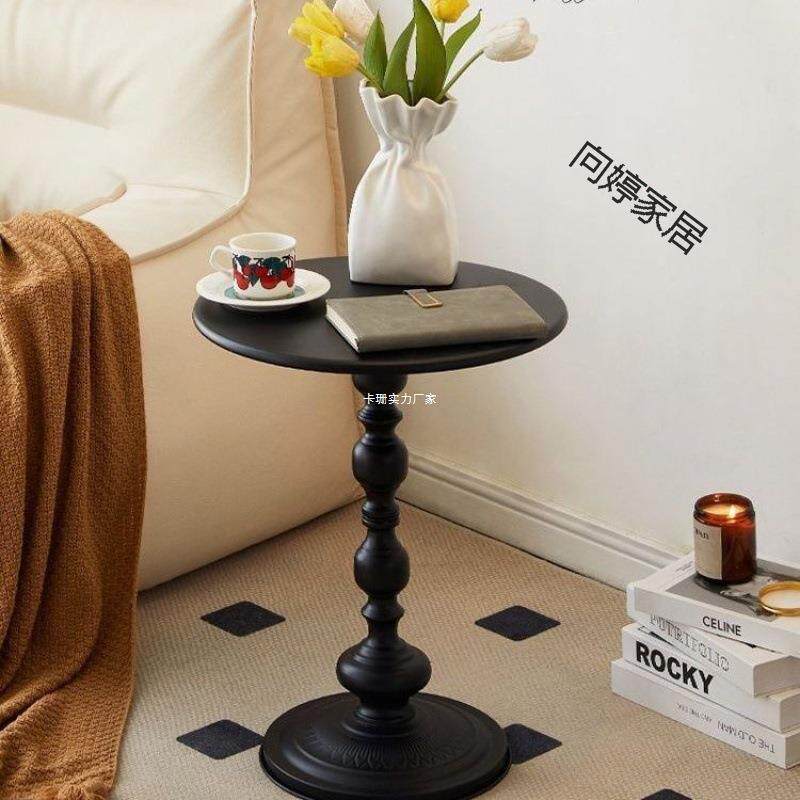 北欧沙发边柜客厅家用小茶几现代简约角几铁艺床头阳台小圆桌边几