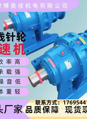 摆线针轮减速机XWED106-595-3.73双级硬齿面齿轮减速机轴承