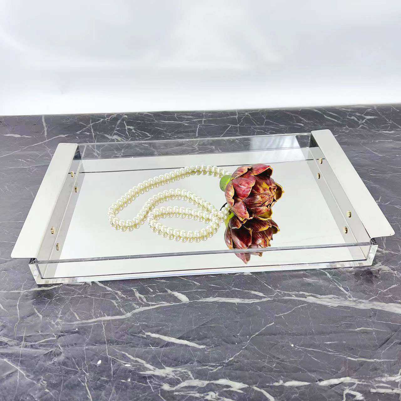 简约方形不锈钢亚克力果盘创意艺术软装饰品样板房间售楼处摆件,3C数码配件,USB灯,淘宝优惠券,粉丝福利购,淘宝优惠卷