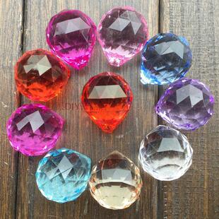 仿水晶亚克力灯饰球吊坠珠帘门帘散珠婚庆水滴吊球diy手工配件斤