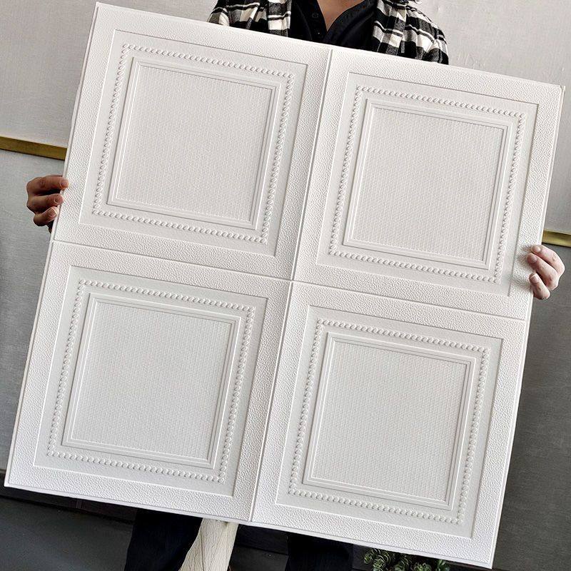 3d立体墙贴电视背景墙纸吊顶天花板贴纸卧室自粘壁纸防水泥墙装饰