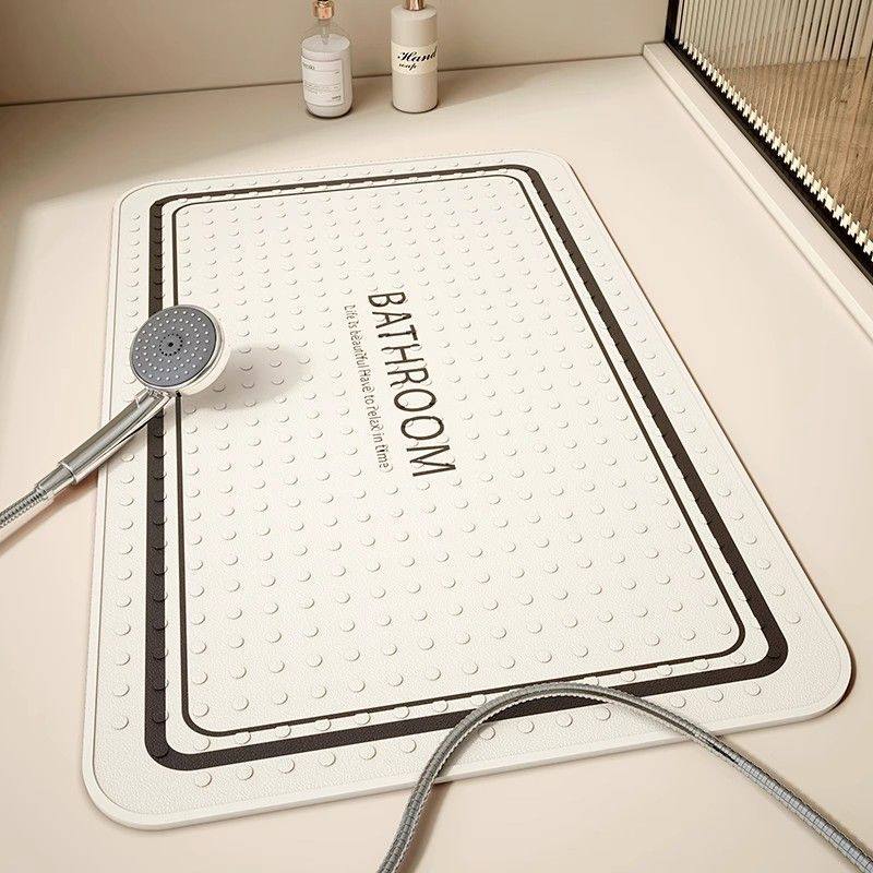 浴室防滑垫PVC防摔吸盘地垫淋浴房厕所老人洗澡脚垫子卫生间加厚