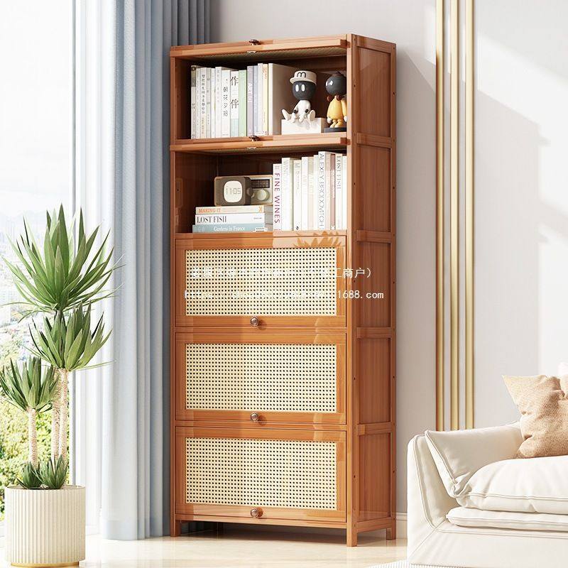 书架置物架落地简易多层带门书柜桌面儿童收纳架子客厅展示储物架,住宅家具,家用陈列柜,淘宝优惠券,粉丝福利购,淘宝优惠卷