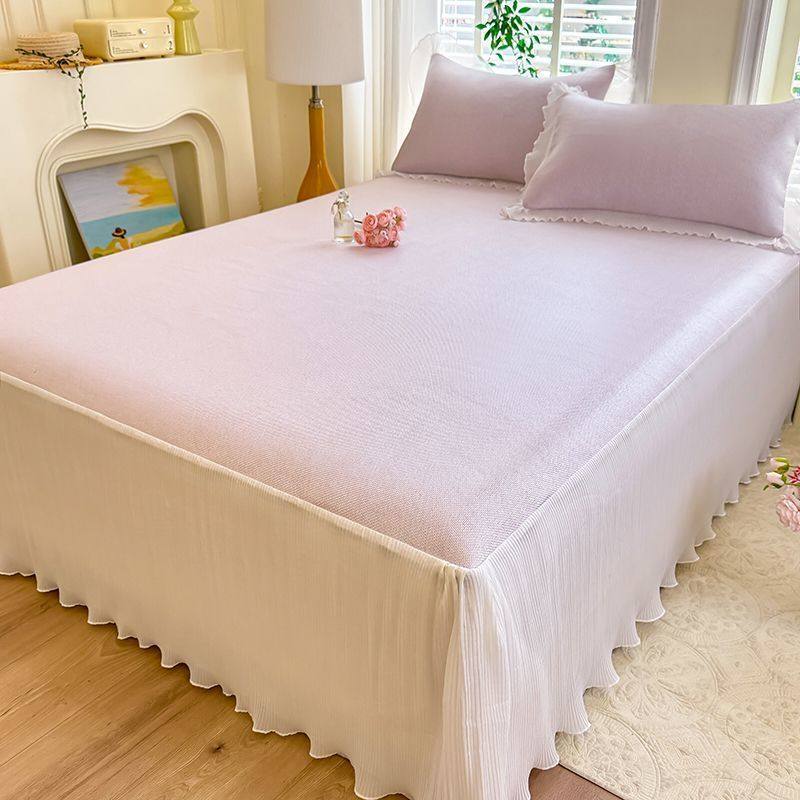 A类公主风天然藤席凉感冰丝席三件套床裙款可水洗折叠空调软席子a,床上用品,冰丝席,淘宝优惠券,粉丝福利购,淘宝优惠卷