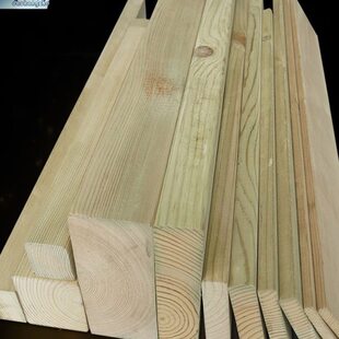 户外木方木屋松原木木头实木子露台防腐木板材樟龙骨木地板木条子