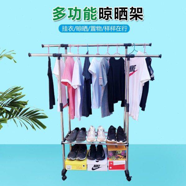 免打孔安装晾衣杆浴帘杆不锈钢伸缩窗帘杆厨房阳台衣柜宿舍毛巾杆,收纳整理,衣叉,淘宝优惠券,粉丝福利购,淘宝优惠卷