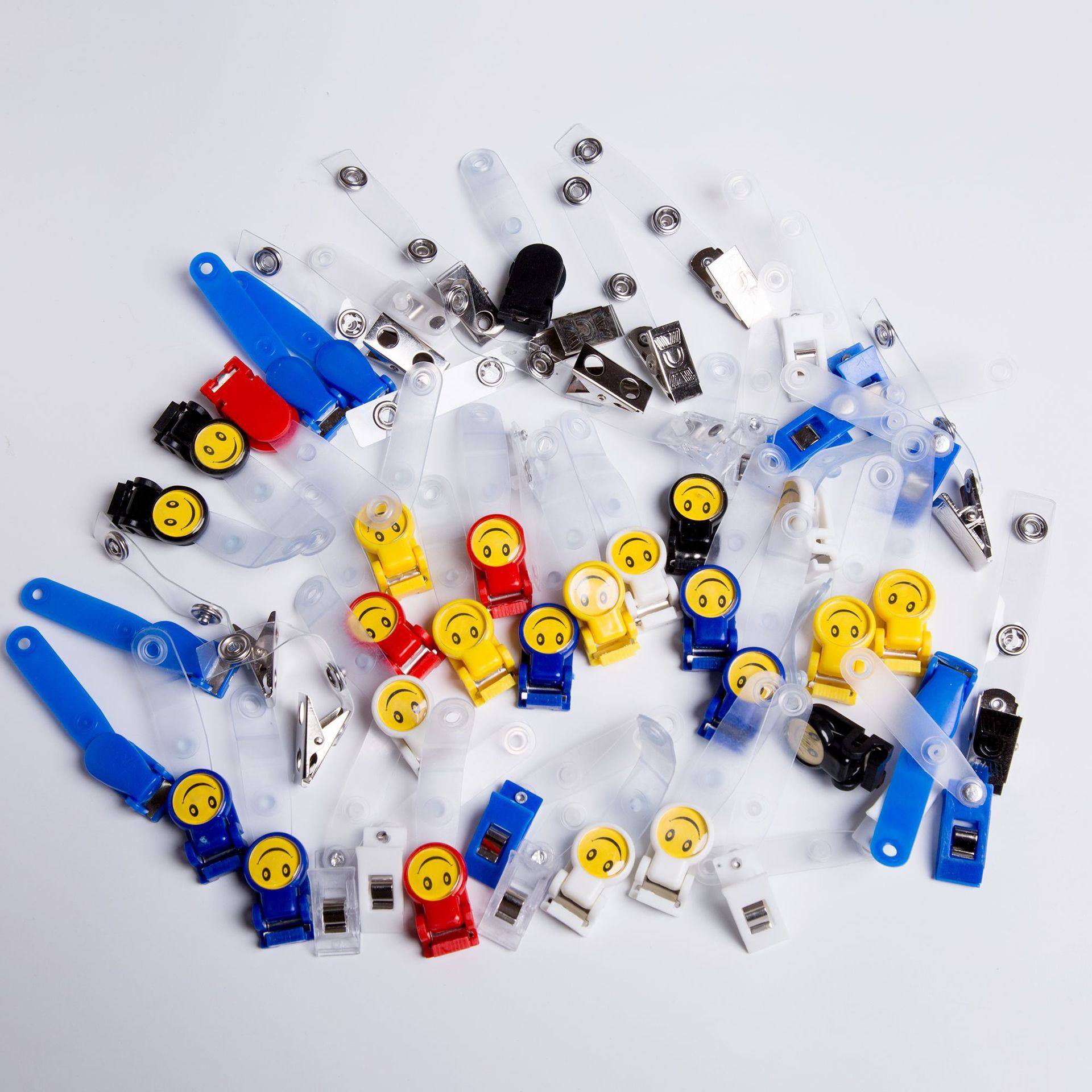 塑料夹子笑脸夹翻盖水晶金属大铁夹双孔夹卡套证件,文具电教/文化用品/商务用品,卡套/证件套,淘宝优惠券,粉丝福利购,淘宝优惠卷