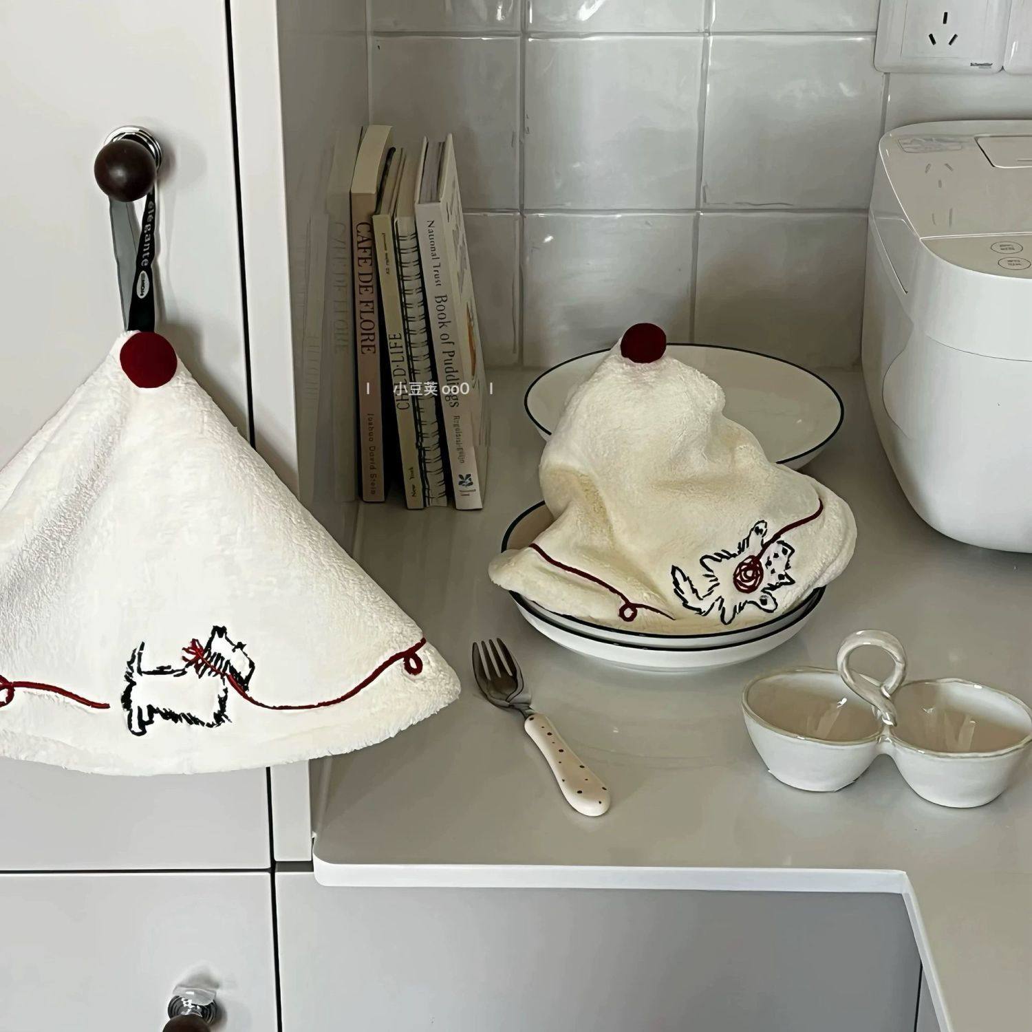 可丽饼伞裙小狗猫咪厨房擦手巾可挂柔软加厚吸水不臭掉毛高颜值,家庭/个人清洁工具,厨房擦手巾,淘宝优惠券,粉丝福利购,淘宝优惠卷