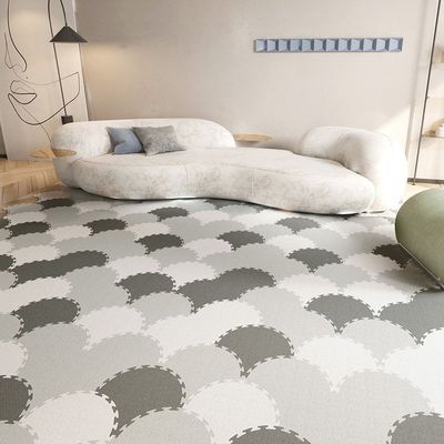 ins贝壳拼接地垫加厚泡沫垫耐脏房间宝宝卧室满铺客厅儿童地毯