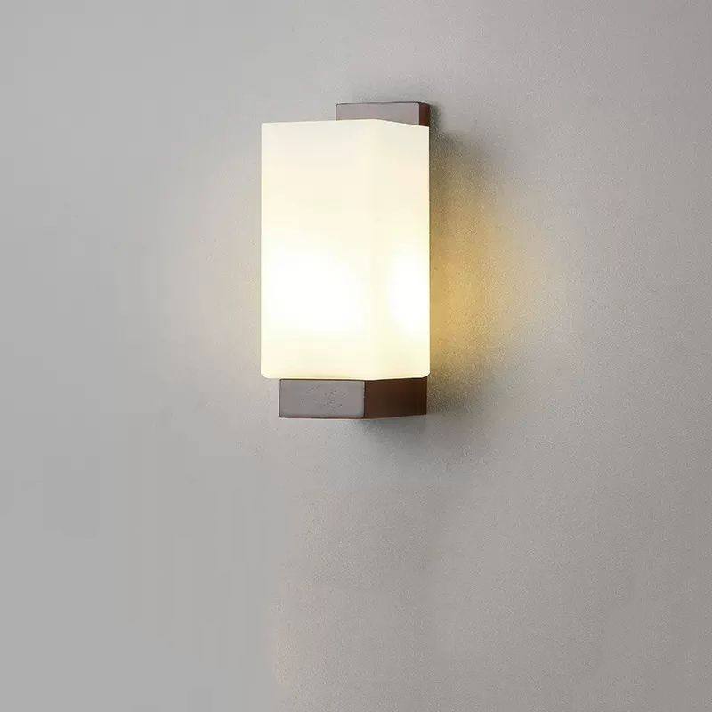 壁灯墙上新中式胡桃色复古过道走廊玄关阳台实木卧室客厅床头灯,家装灯饰光源,壁灯,淘宝优惠券,粉丝福利购,淘宝优惠卷