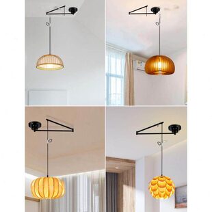 吊灯移位吊灯器移位神器摇臂餐厅灯器吊灯意式餐桌移位轨道吊灯