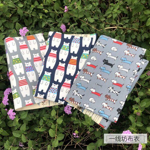 线布艺封书皮定制书书衣书套手账本保护套布书手工坊 一可可调节