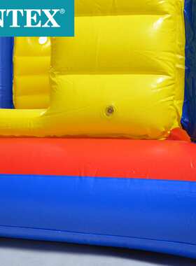 INTEX48259儿童室内家用型充气跳跳乐蹦蹦床方形弹跳池淘气堡现货