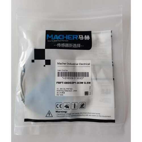 仓库现货防焊渣接近传感器FBFT-08D02P1-D3W0.5M 供应抗干扰