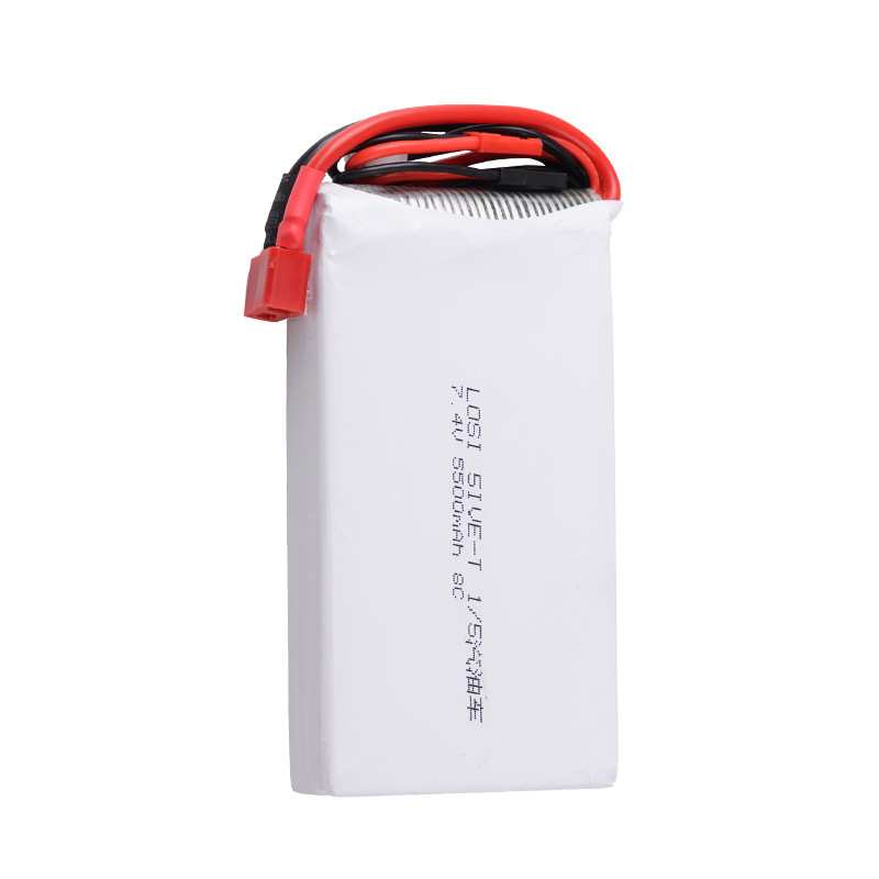 厂销若凡1/5遥控车汽油车接收LOSI 5IVE-T 7.4V 5500mAh 8C锂电池
