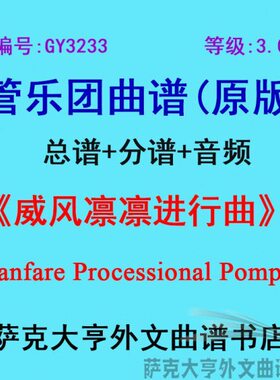 乐3级)威3.0谱+曲 团合奏总G行(管23Y3分风凛凛进谱