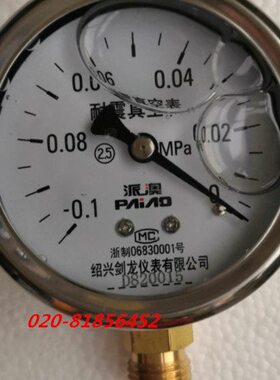 Z6 龙- - 01MPA绍兴派澳 耐震公司0仪表剑.真空表0