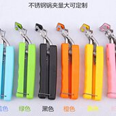 胶家用炒锅汤锅定制可野营不锈钢手柄锅木户外盘塑料防烫可拆煎夹