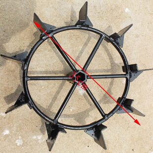 耕地机防滑轮微耕机机小具微耕机铁配件爬行行轮套配农走轮走行轮