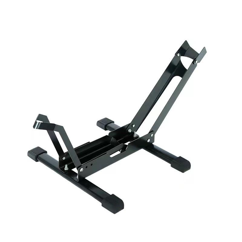 钢制自行车停车架展示架可拆卸L型插入H式支撑维修架便携脚撑置物