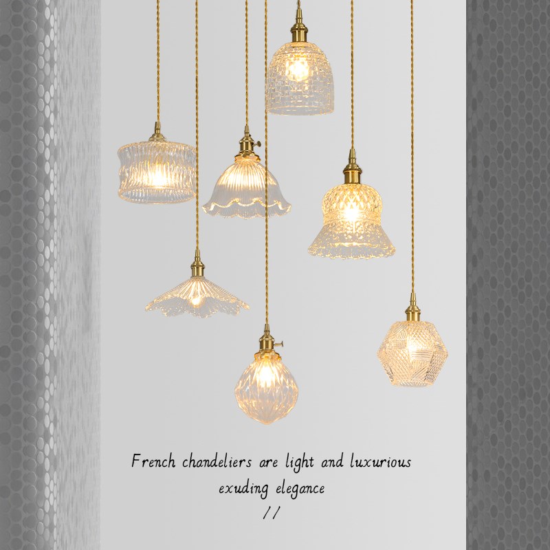 日式复古全铜小吊k灯北欧现代简约床头民宿咖啡厅过道吧台餐厅吊