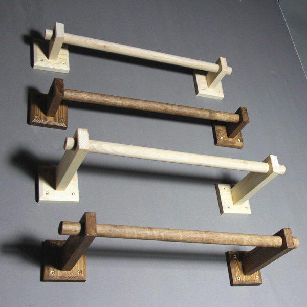 墙侧挂实木架童装 女装店店服装展示架上挂衣 货架服复古正衣服架