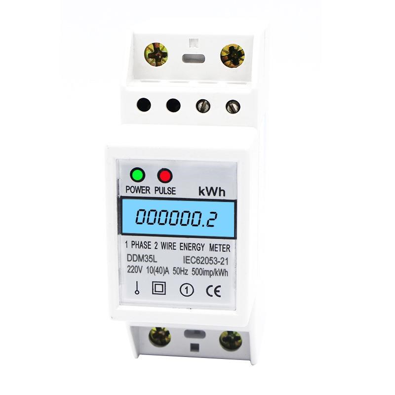 DDM35L单相2P电能表液晶带T背光英文出口型