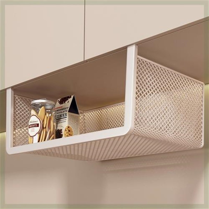 厨房置物架悬挂分层挂篮柜门橱柜下挂G架吊柜下收纳挂架子家用柜