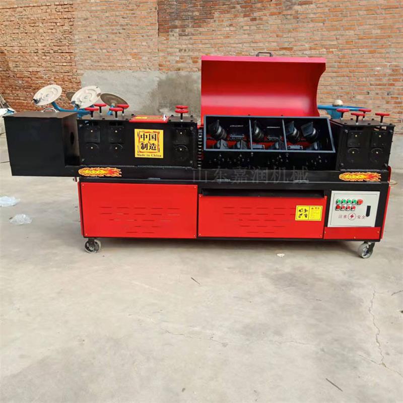 双曲线钢管调直除锈刷漆一体机 建筑脚手架翻新除锈喷漆机