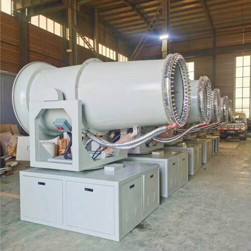 低噪音远程雾炮机30-100米工地钢厂除尘降温喷雾防爆雾炮机