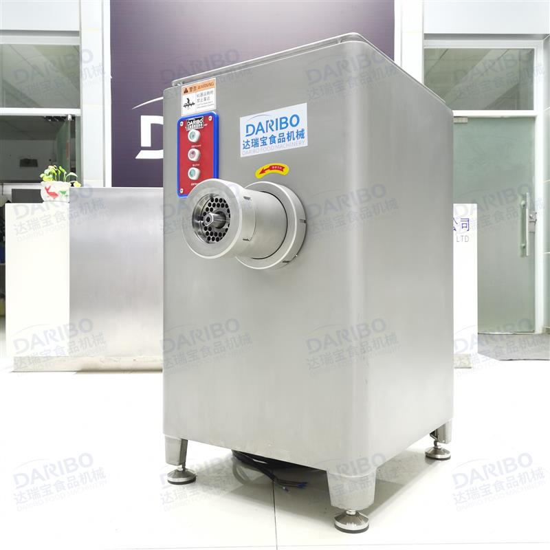 l达瑞宝大型绞肉机绞冻牛肉设备 可搭配搅拌混合机 牛肉饼成型机