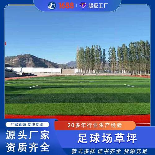 定制OEM人造草坪户外施工足球场设计绿化草皮仿真草地