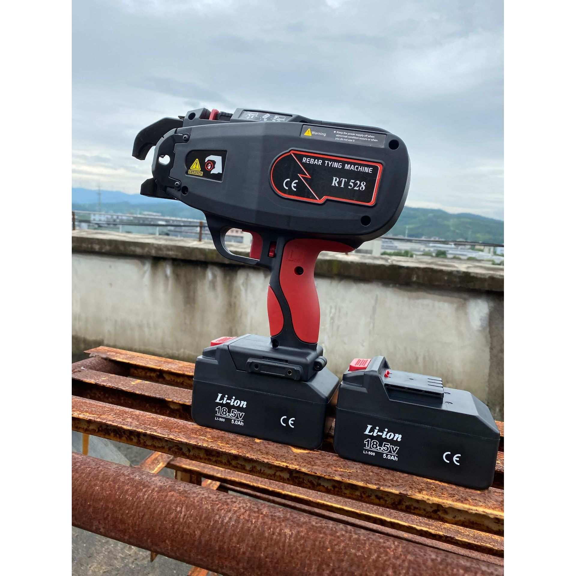 2023高品质RT528 4-28MM全自动可调控18V 锂电九威钢筋捆扎机，