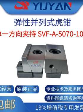 多夹位虎钳加工中心平口钳并列式CNC多工位夹具SVF-A-5070-100