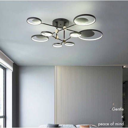 新款北欧灯具现代简约家用大气客厅led吸顶灯创意个性卧室书房灯