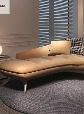 fgh美人榻意式现代太妃椅北欧贵妃椅沙发小户型懒人躺椅客厅布艺