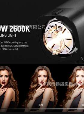 纽尔 S101-300W PRO Strobe Flash Light 影楼工作室闪光灯