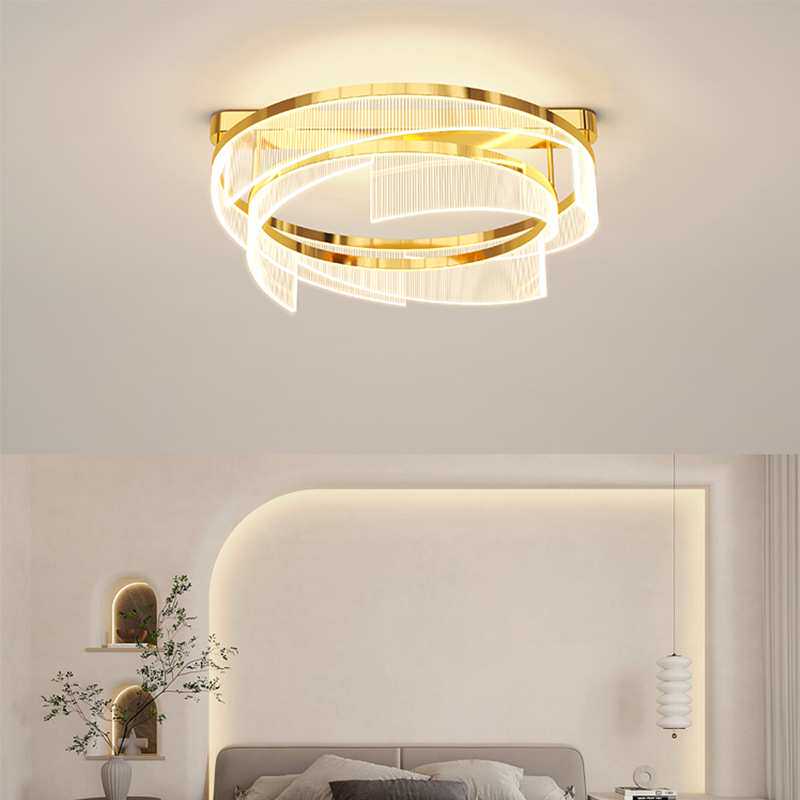 卧室吸顶灯2025年新款轻奢亚克力导光板书房灯具简约现代大气灯饰