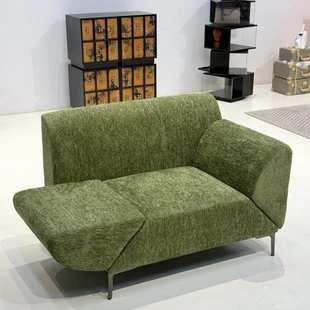 飞翼沙发可旋转扶手实木沙发椅酒店家用轻奢单人功能沙发懒人沙发