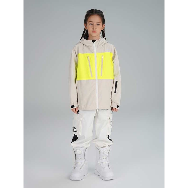 雪怡派儿童滑雪服套装男童女童防风防水保暖滑雪装备大童小童滑雪