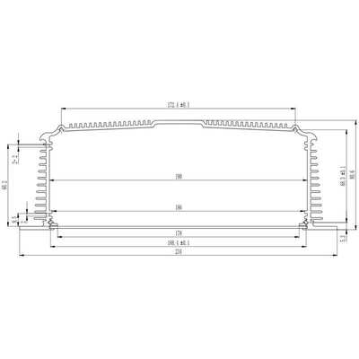 永锢现货壁挂式234*80.6电源铝壳接线盒铝合金壳体控制器工控外壳