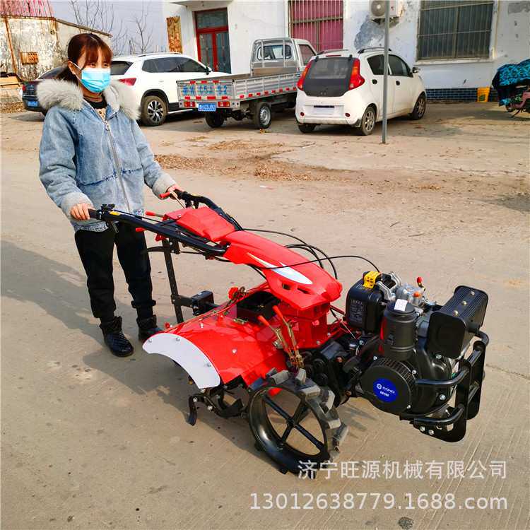 开沟犁地旋耕机 电启动微耕机 柴油四驱旋耕犁地机
