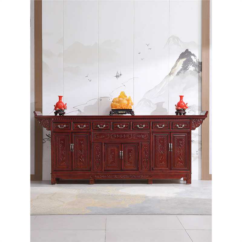 农村堂屋中堂柜新中式案台供桌香案家用客厅春台实木条几神台贡台