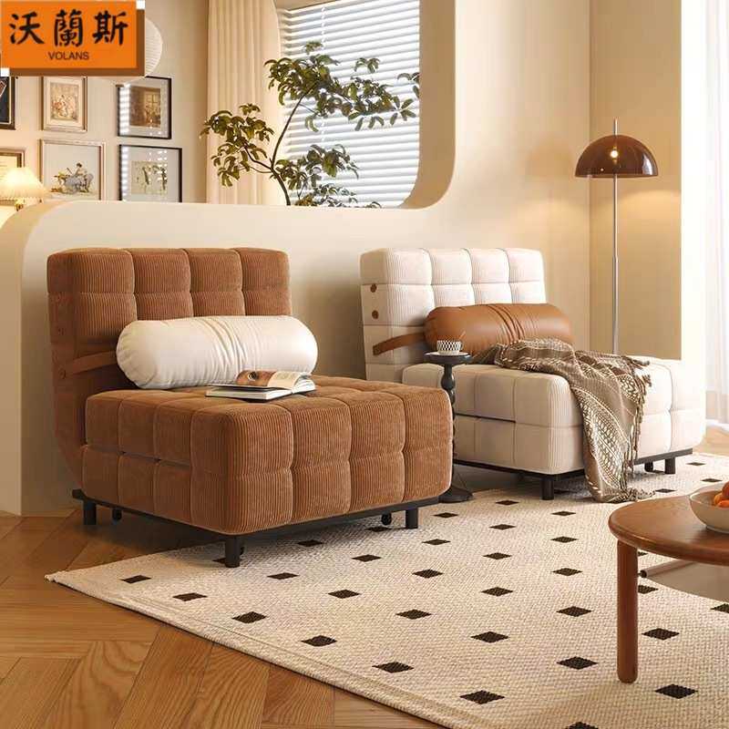 2026新款复古单人可折叠沙发床小户型网红款客厅多功能沙发床两用