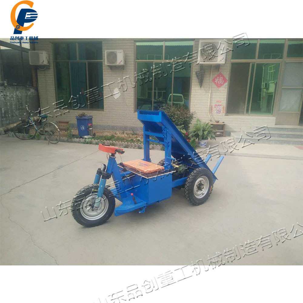 三轮电动拉砖车 工地用手摇自卸运输车 骑行式窑厂干坯拉砖车
