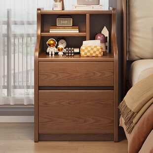 实木床头柜保险箱一体家用防盗小型保险柜智能带指纹密码锁储物柜