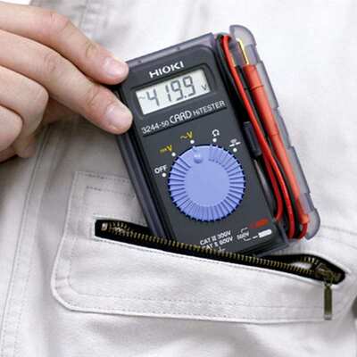 现货日置3244-60/3246-60 便捷迷你高多功能手持卡片式万用表