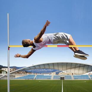 跳高横杆弯腰过杆田径比赛纤维玻璃钢跳高架横杆学校跳高训练器材