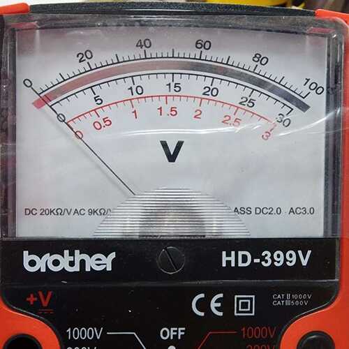 兄弟牌HD-399V指针式电压表高精度维修电工万用表数字万用表