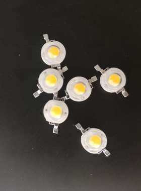 led大功率led灯珠1W3W5W暖白光红蓝绿光UV四脚RGB仿流明仿流明灯